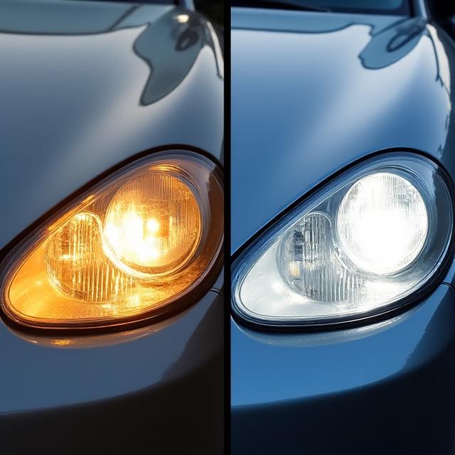 Antes y después restauración faros